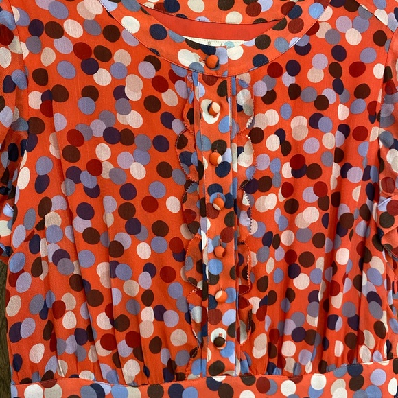 Boden pink polka dot summer tea dress - Picture 2 of 11